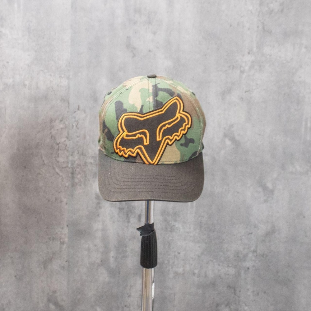 Vintage VTG Y2K 2000's 00's Fox Racing Camo Fitted Hat